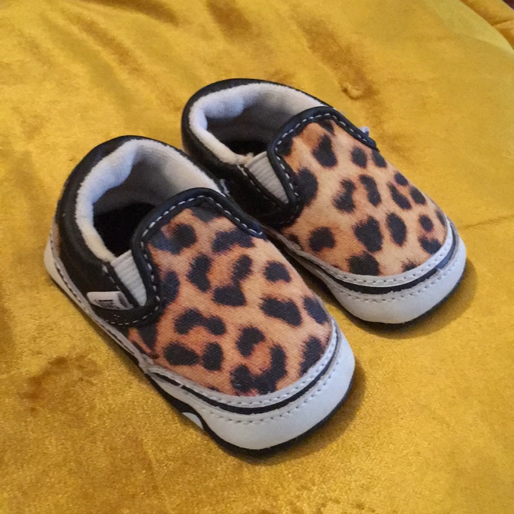 Baby Leopard Vans shoes size 1